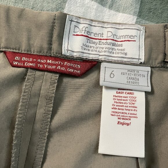 Vintage Tilley Endurables Skort Womens 6 Different Drummer Tan Outdoor Shorts - Picture 4 of 11
